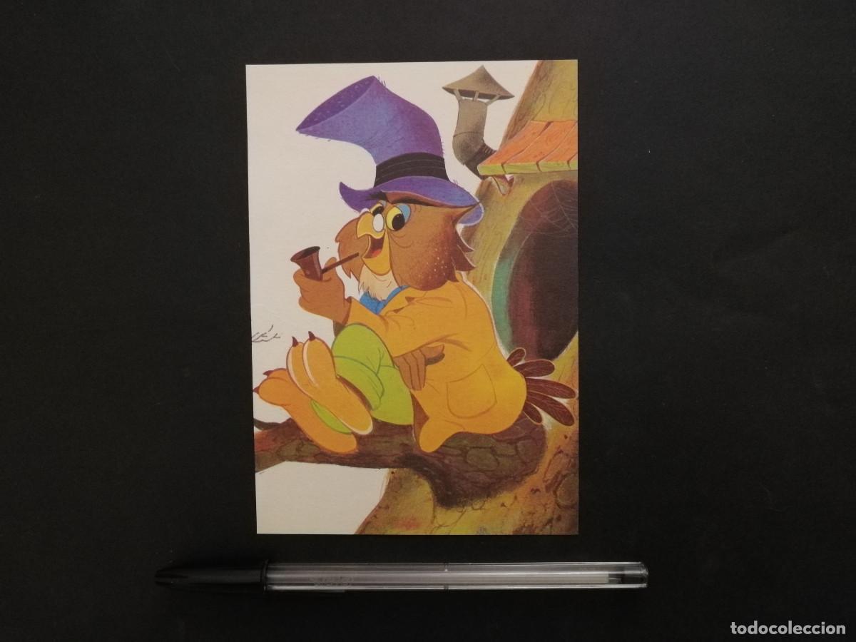 Cine: TARJETA ACARTONADA -10*15- BUHO - WALT DISNEY