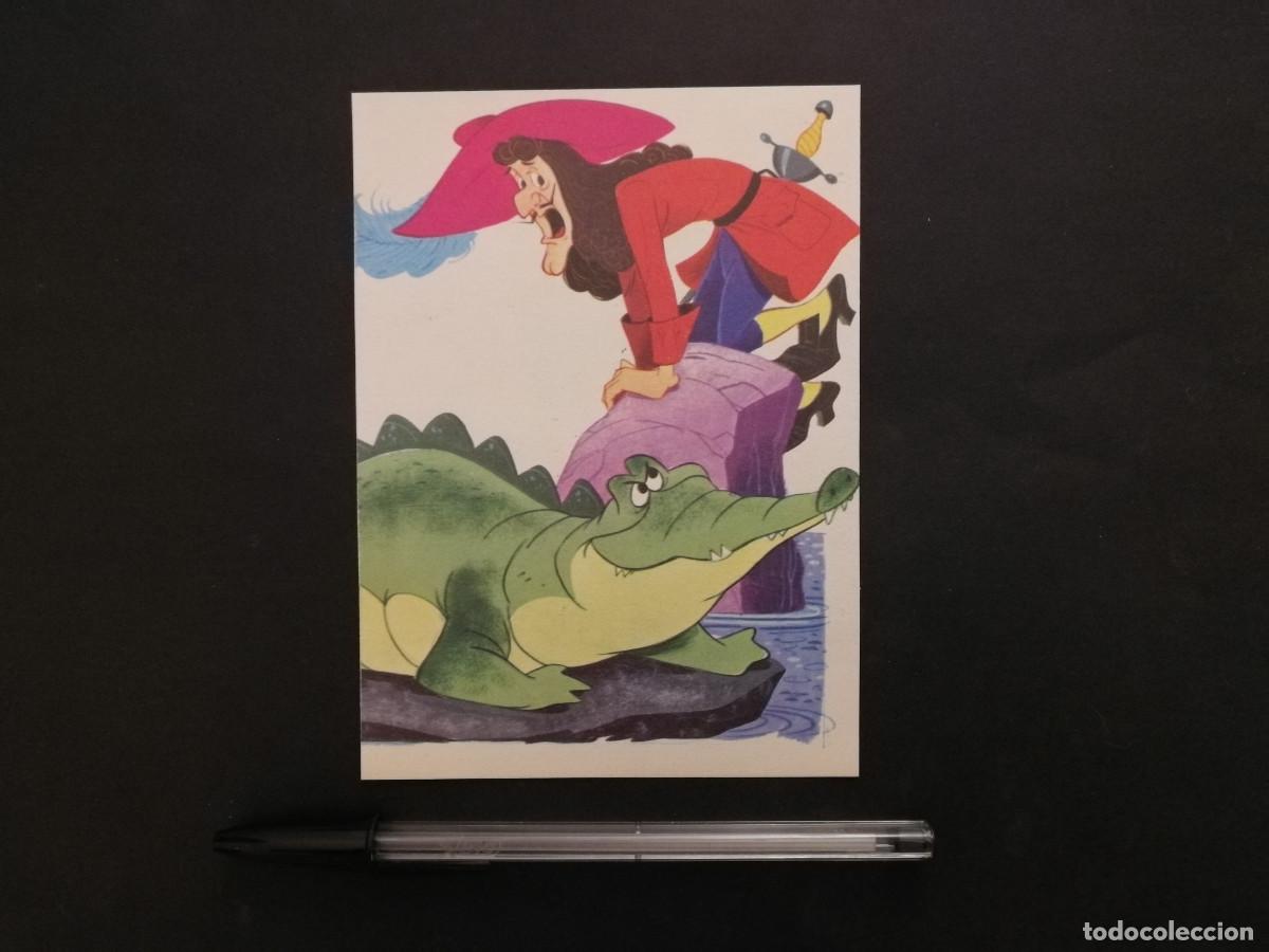 Cine: TARJETA ACARTONADA -10*15- Capit&aacute;n Garfio y Cocodrilo - WALT DISNEY