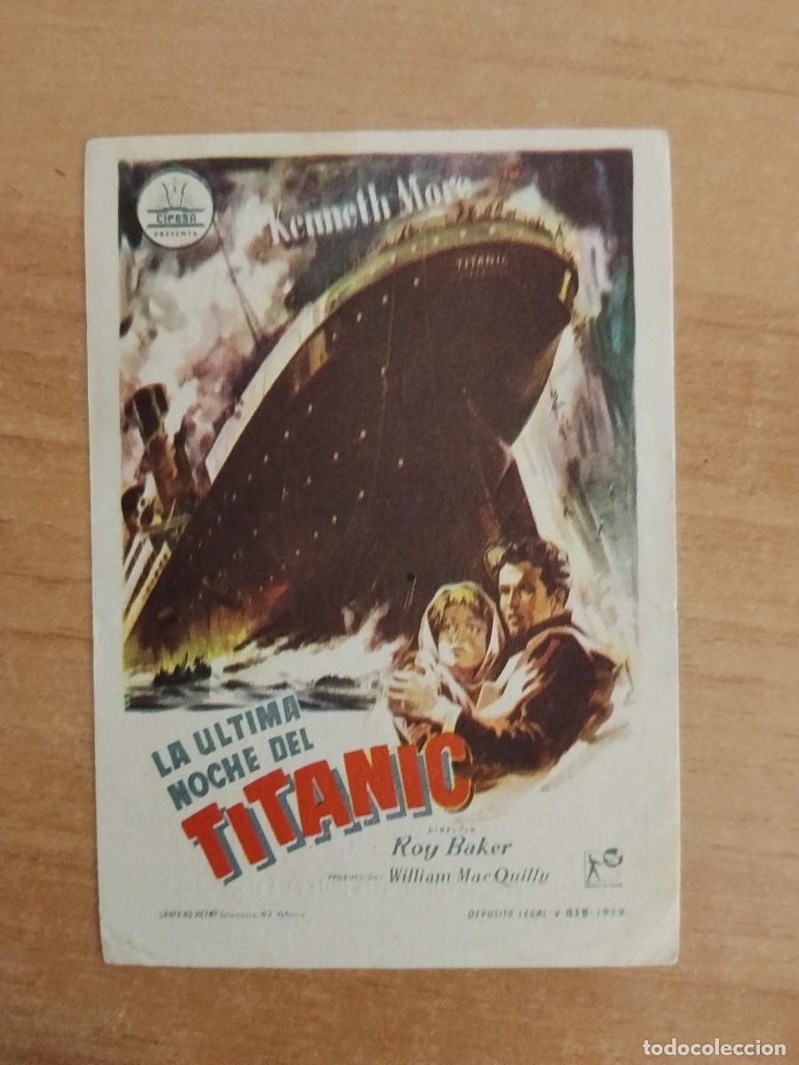 Cine: TURQ-PROGRAMA DE CINE --LA ULTIMA NOCHE DEL TITANIC ct
