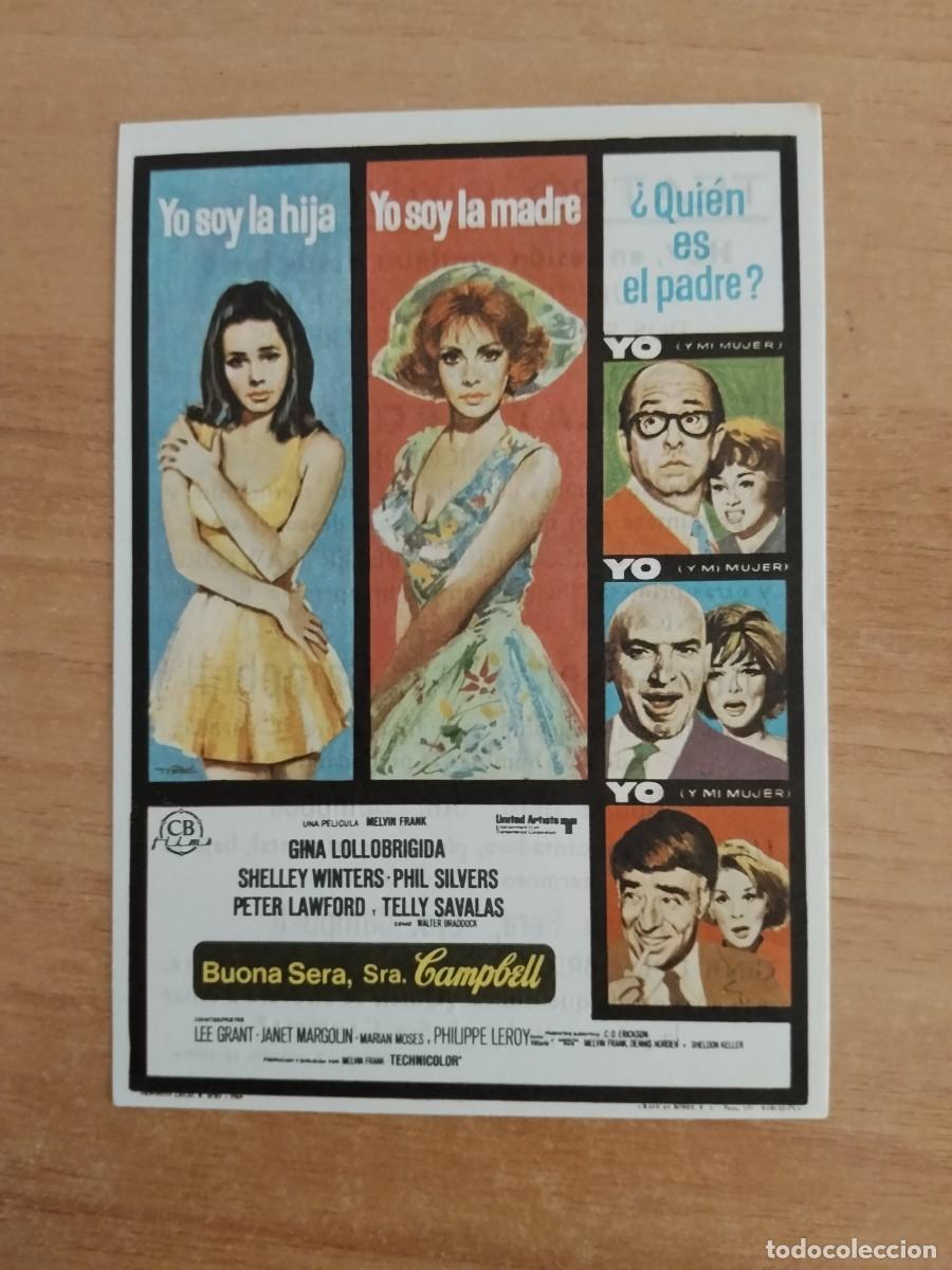 Cine: TURQ-PROGRAMA DE CINE --BUONA SERA SRA CAMPBELL ct