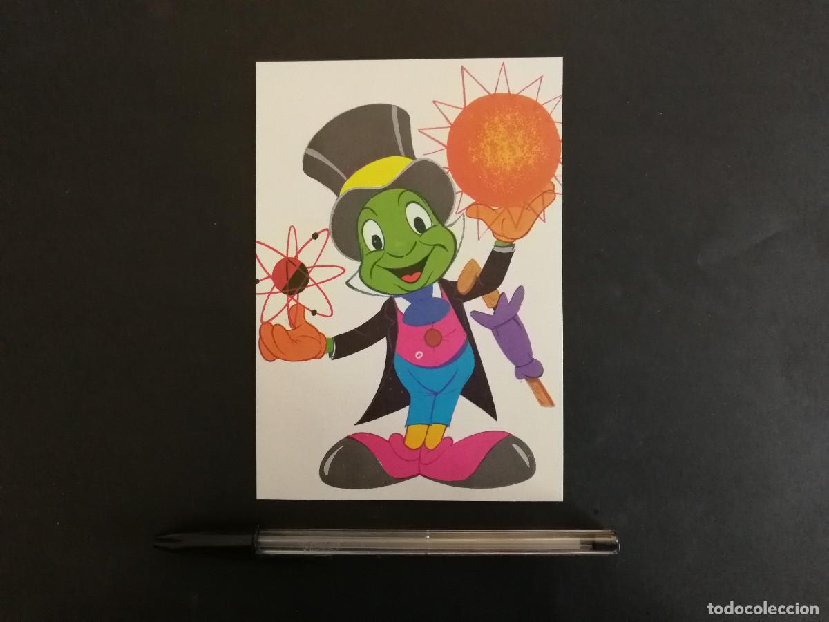 Cine: TARJETA ACARTONADA -9*13- Pepito Grillo Jiminy Cricket goofy - WALT DISNEY