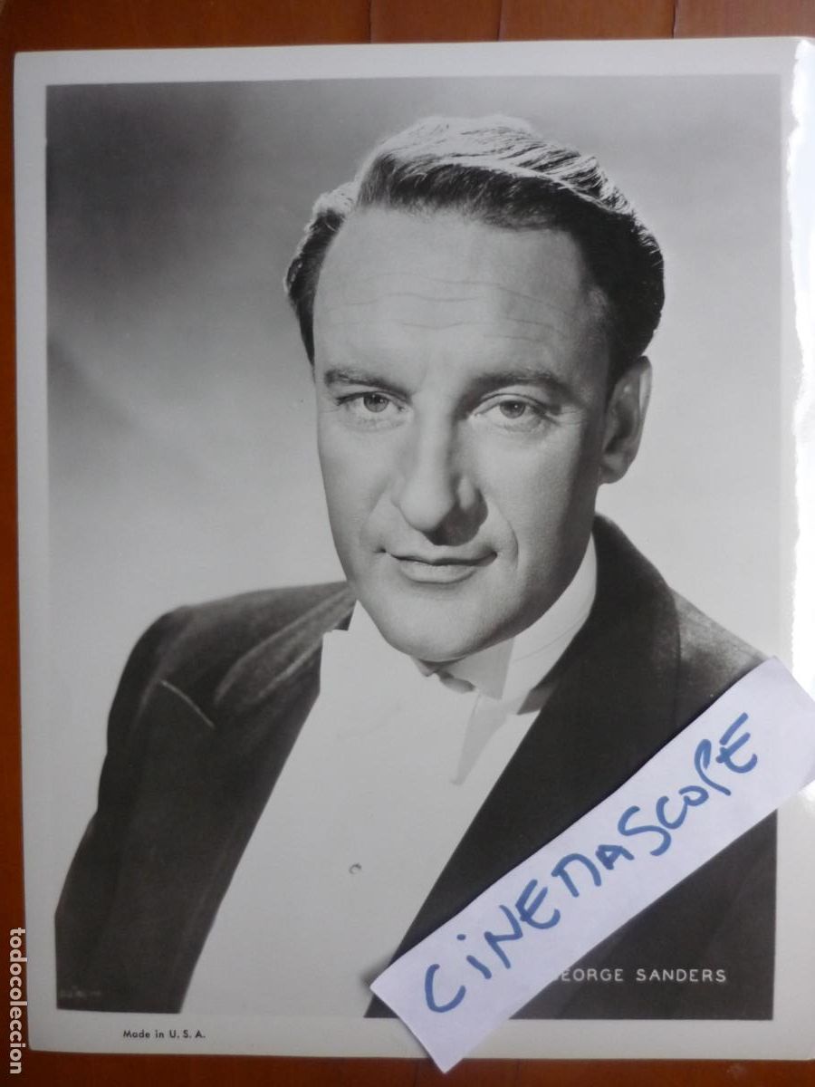 Cine: george sanders - foto original b/n - cinema actor