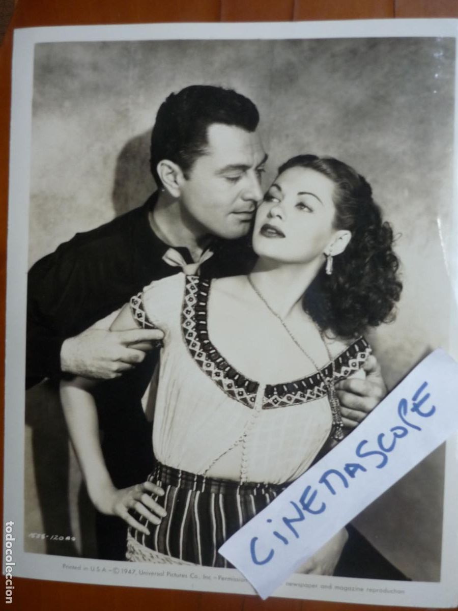 Cine: casbah - foto original b/n - ivonne de carlo tony martin