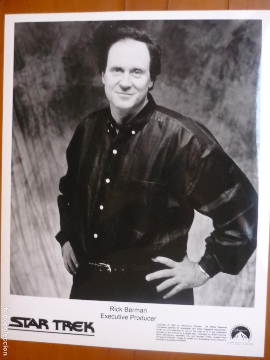 Cine: rick berman - foto original b/n - executive producer star trek