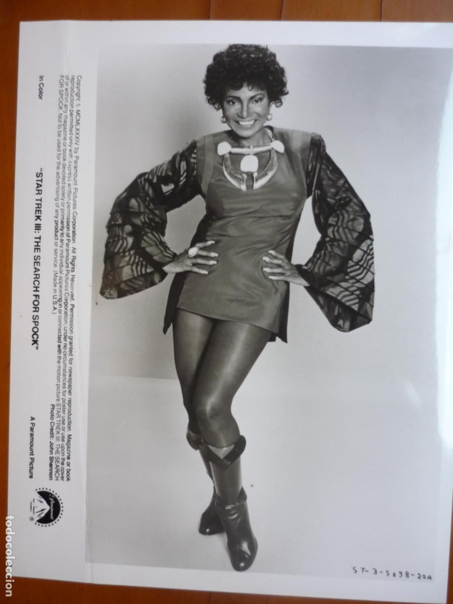 Cinema: Nichelle Nichols - foto original b/n - Star Trek III: En busca de Spock