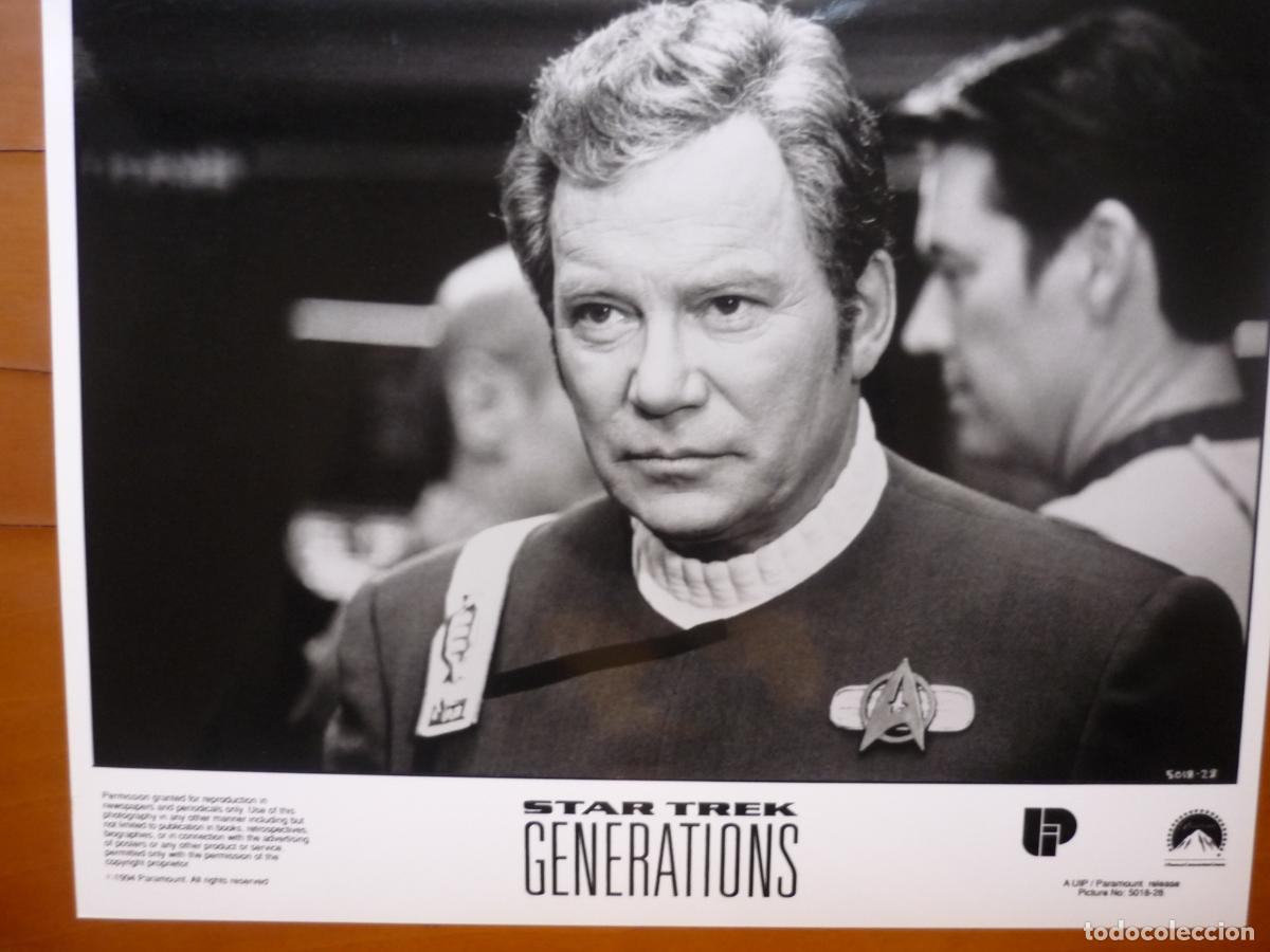 Cinema: willia shatner - foto original b/n - Star Trek generations