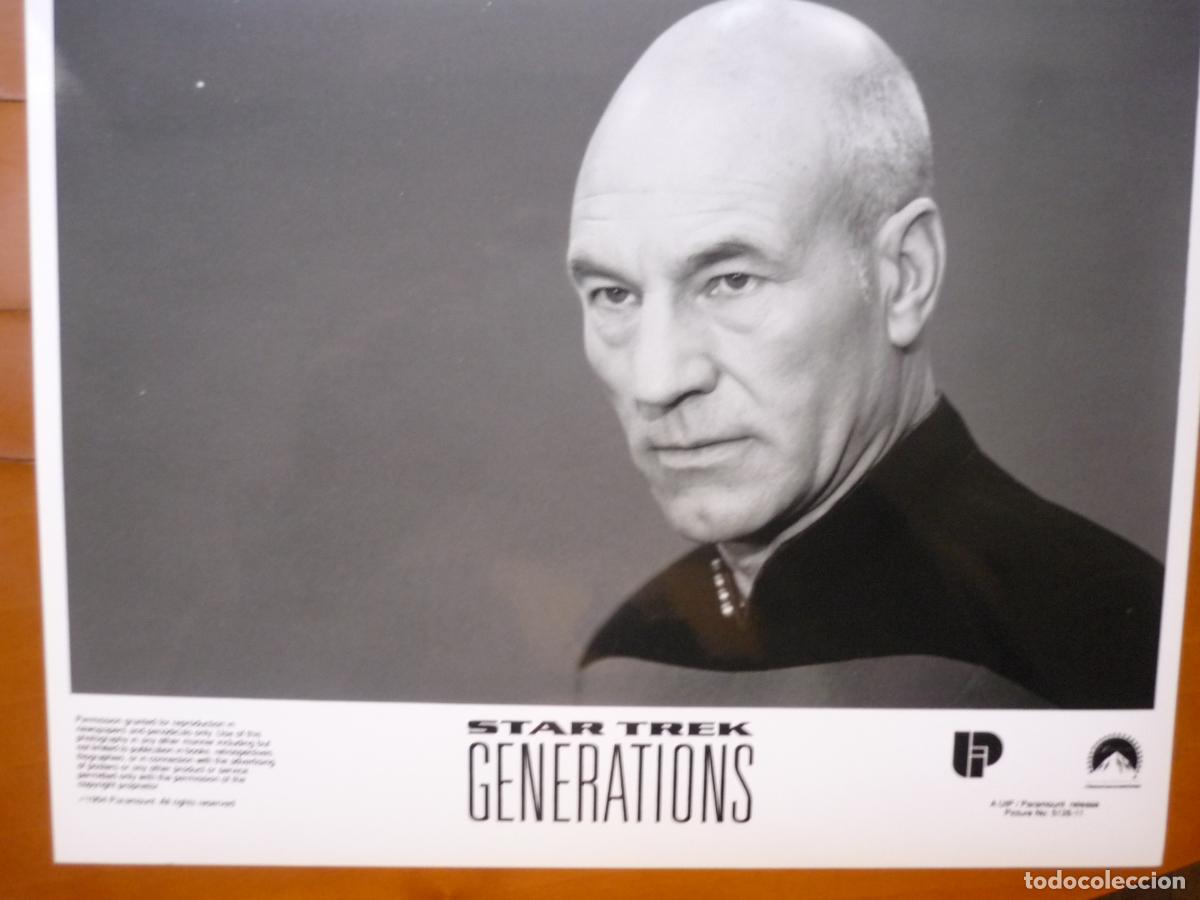 Cinema: patrick stewart - foto original b/n - Star Trek generations