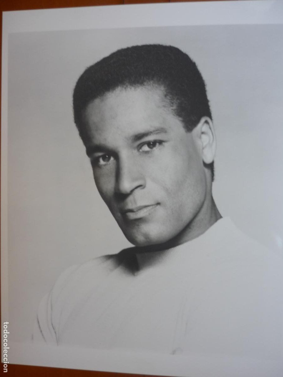 Cinema: phil morris - foto original b/n - Star Trek serie tv