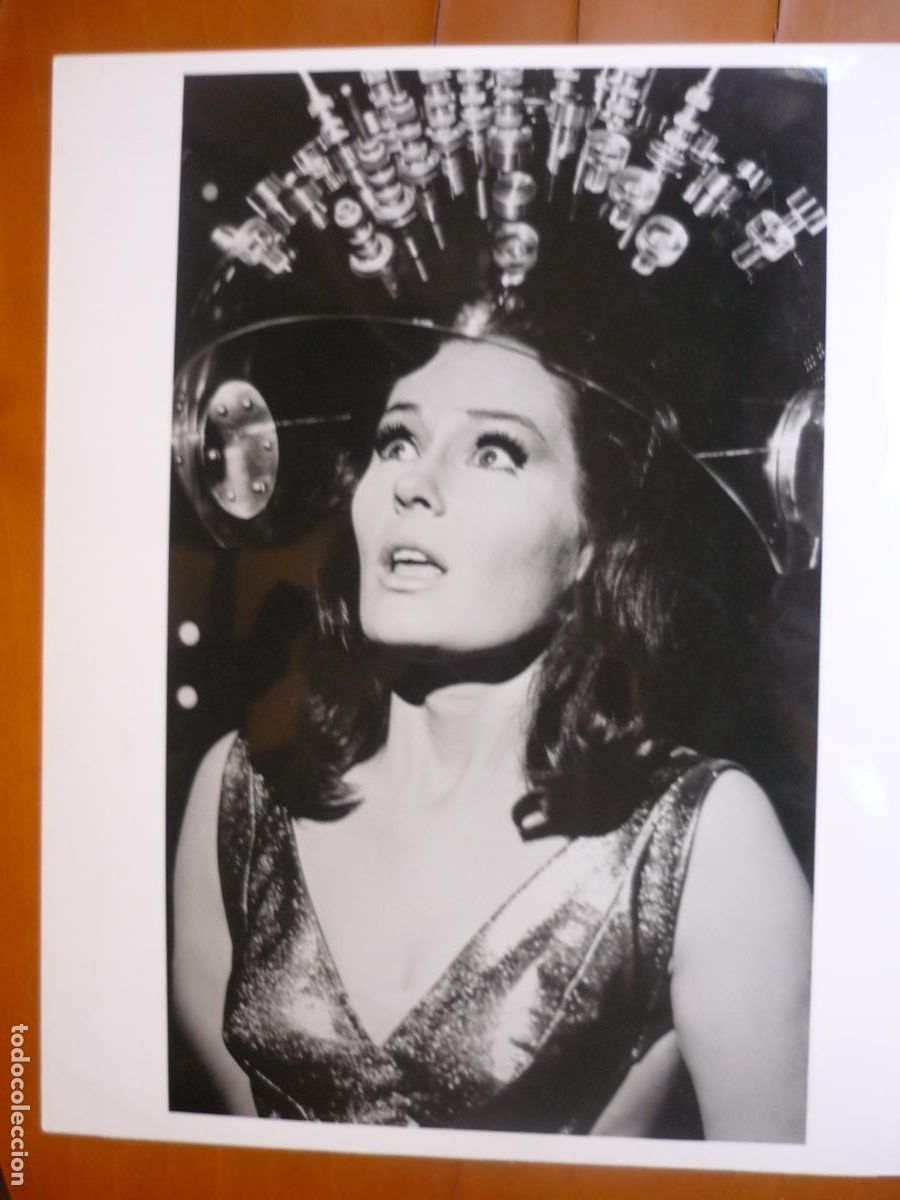 Cinema: marj dusay - foto original b/n - Star Trek serie tv spock's brain capter