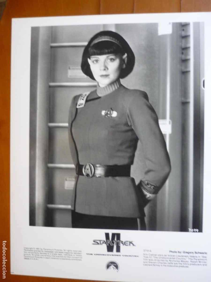Cine: kim catrall - foto original b/n - Star Trek VI the undiscovered country