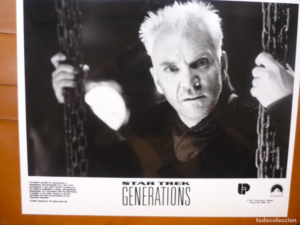 Cine: Malcolm McDowell - foto original b/n - Star Trek generations