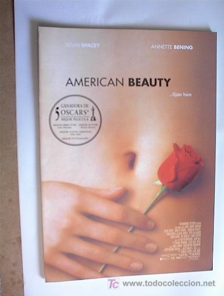 Cinema: AMERICAN BEAUTY         10 GUIAS A ELEGIR 25 EUROS . 100 GUIAS 130 EUROS