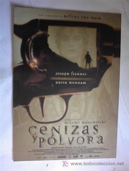 Cinema: CENIZAS Y POLVORA    10 GUIAS A ELEGIR 25 EUROS . 100 GUIAS 130