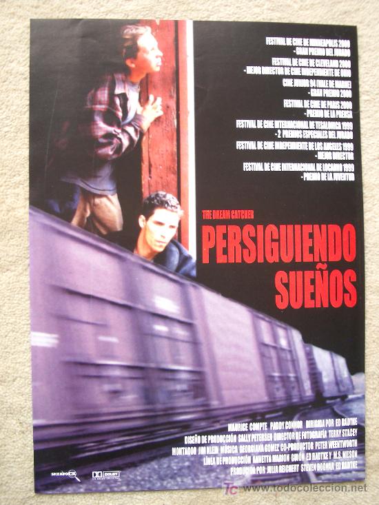 Cine: CARTEL FOLLETO PARA LA PRENSA DE LA PELICULA PERSIGUIENDO SUE&Ntilde;OS