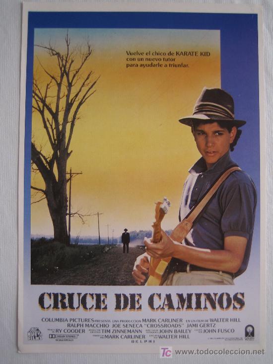 Cinema: Cruce de caminos guia publicitaria original ralph macchio