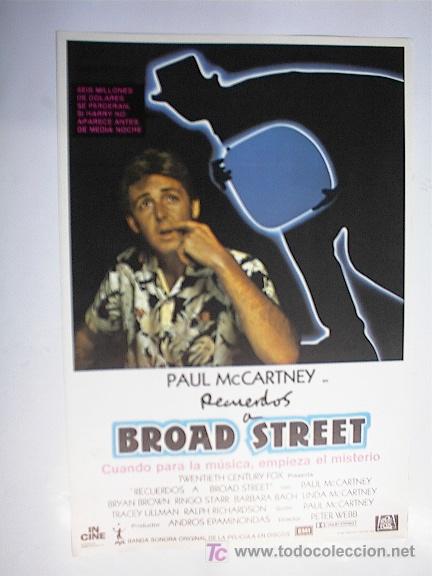 Cin&eacute;ma: RECUERDOS A BROAD ESTREET