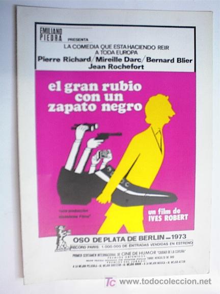 Cin&eacute;ma: EL GRAN RUBIO CON UN ZAPATO NEGRO