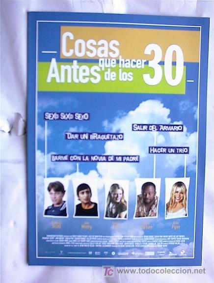 Cin&eacute;ma: COSAS QUE ACER ANTES DE LOS 30