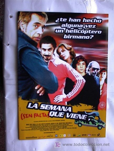 Cin&eacute;ma: LA SEMANA QUE VIENE SIN FALTA