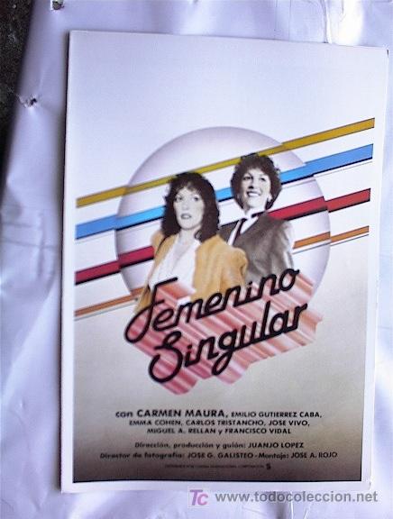 Cine: FEMENINO SINGULAR - Foto 1