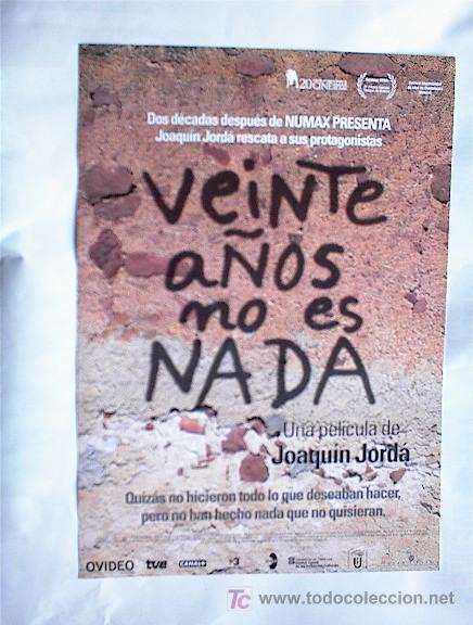 Cinema: VEINTE A&Ntilde;OS NO ES NADA