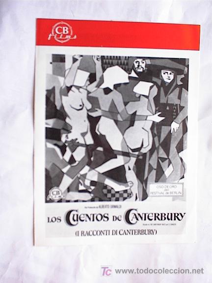 Cinema: LOS CUENTOS DE CANTERBURY