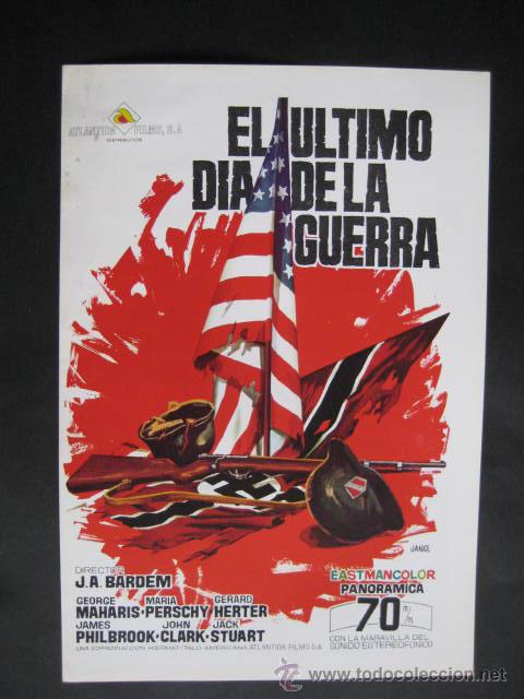 Cinema: -EL ULTIMO DIA DE LA GUERRA - BARDEM.. DIBUJOS DE JANO. ENVIO GRATIS&iexcl;&iexcl;&iexcl;