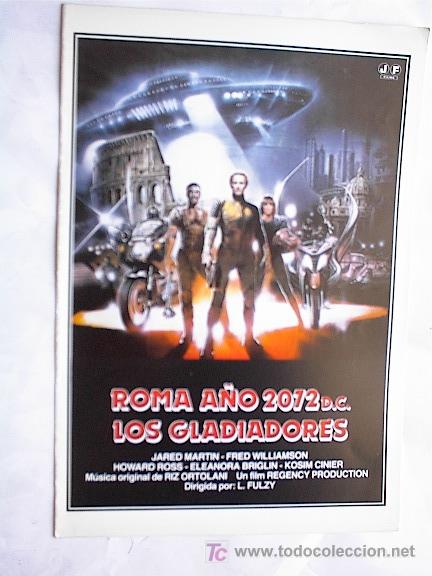 Cine: RAMA A&Ntilde;O 2072 D.C. LOS GLADIADORES