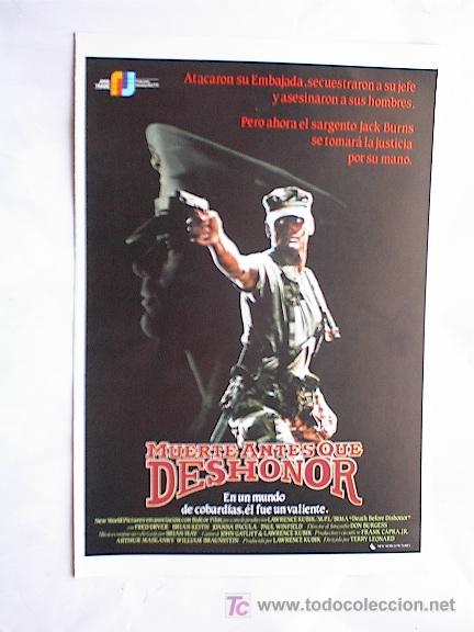 Cine: MUERTE ANTES QUE DESONOR