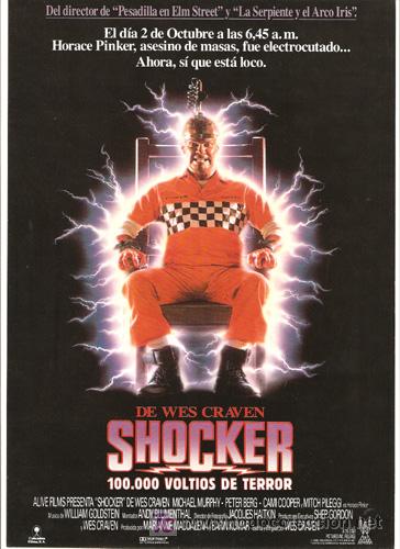 Cinema: G1834 SHOCKER WES CRAVEN TERROR GUIA ORIGINAL COLUMBIA ESTRENO