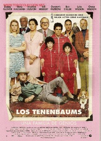 Cine: Los Tenenbaums, Gene Hackman. 2 hojas. - Foto 1