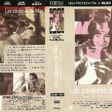 Cine: 'LAS PALABRAS DE MAX', DE ELÍAS QUEREJETA. CARÁTULA DE VHS.