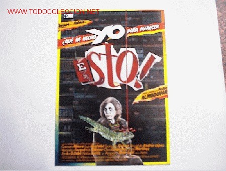 Cine: QUE HE HECHO YO PARA MERECER ESTO 10 GUIAS A ELEGIR POR 25 EUROS. 100 GUIAS X 130 EUROS