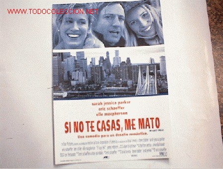 Cin&eacute;ma: SI NO TE CASAS ME MATO   .  10 GUIAS A ELEGIR  POR 25 EUROS. 100 GUIAS X 130 EUROS