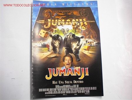 Cine: JUMANJI.    10 GUIAS A ELEGIR  POR 25 EUROS. 100 GUIAS X 130 EUROS