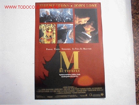 Cin&eacute;ma: M BUTTERFLI   10 GUIAS A ELEGIR  POR 25 EUROS. 100 GUIAS X 130 EUROS