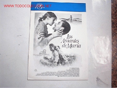 Cinema: LOS AMANTES DE  MARIA  10 GUIAS A ELEGIR 25 EUROS . 100 GUIAS 130 EUROS