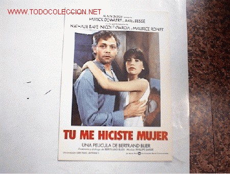 Cinema: TU ME HICISTE MUJER 10 GUIAS A ELEGIR 25 EUROS . 100 GUIAS 130 EUROS