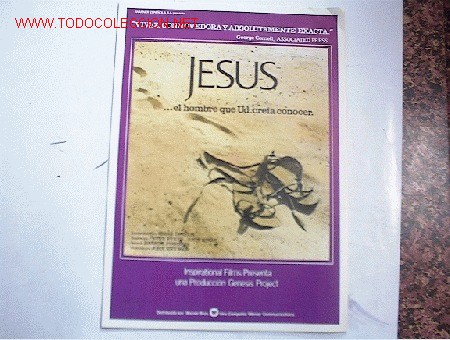 Cinema: JESUS   10 GUIAS A ELEGIR 25 EUROS . 100 GUIAS 130 EUROS
