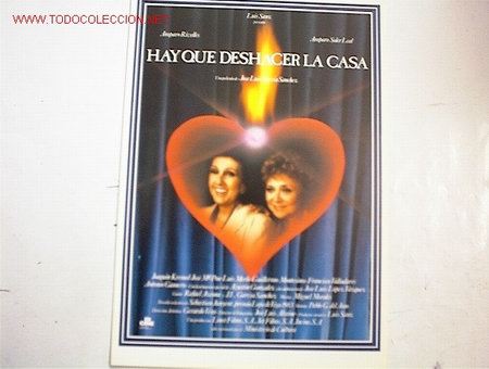 Cin&eacute;ma: HAY QUE DESHACER LA CASA 10 GUIAS A ELEGIR 25 EUROS . 100 GUIAS 130 EUROS