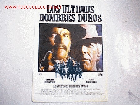 Kino: LOS ULTIMOS HOMBRES DUROS     10 GUIAS A ELEGIR 25 EUROS . 100 GUIAS 130 EUROS