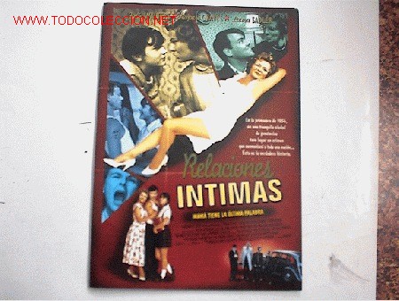Cin&eacute;ma: RELACIONES INTIMAS           10 GUIAS A ELEGIR 25 EUROS . 100 GUIAS 130 EUROS