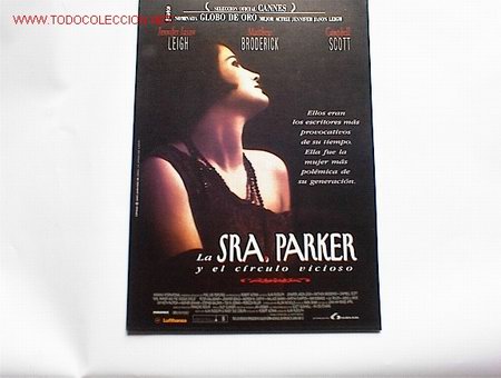 Kino: LA SRA PARKER Y EL CIRCULO VICIOSO 10 GUIAS A ELEGIR 25 EUROS . 100 GUIAS 130 EUROS