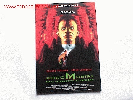 Cinema: JUEGO MORTAL 10 GUIAS A ELEGIR 25 EUROS . 100 GUIAS 130 EUROS