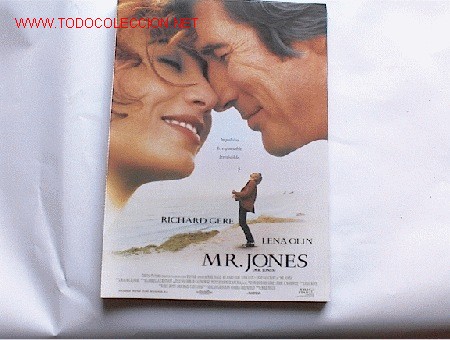 Cinema: MR JONES            10 GUIAS A ELEGIR 25 EUROS . 100 GUIAS 130 EUROS