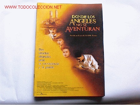 Cinema: DONDE LOS ANGELES NO SE AVENTURAN        10 GUIAS A ELEGIR 25 EUROS . 100 GUIAS 130 EUROS