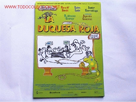 Cinema: LA DUQUESA ROJA               10 GUIAS A ELEGIR 25 EUROS . 100 GUIAS 130 EUROS