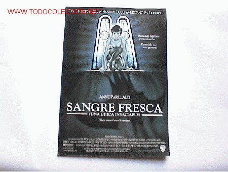 Cine: SANGRE FRESCA          10 GUIAS A ELEGIR 25 EUROS . 100 GUIAS 130 EUROS