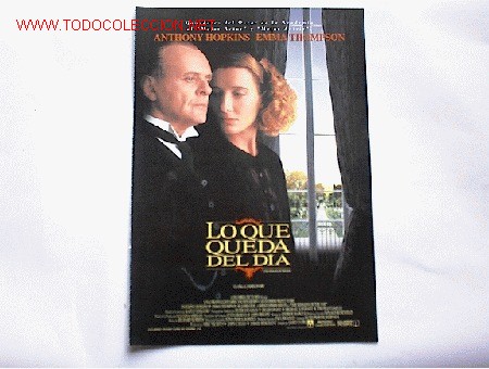 Cine: LO QUE QUEDA DEL DIA           10 GUIAS A ELEGIR 25 EUROS . 100 GUIAS 130 EUROS
