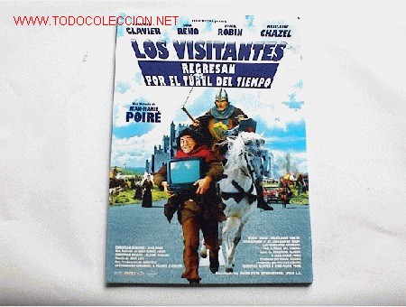 Cinema: LOS VISITANTES REGRESAN POR EL TUNEL DEL TIEMPO    10 GUIAS A ELEGIR 25 EUROS . 100 GUIAS 130 EUROS